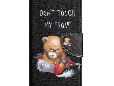 Samsung Galaxy A24 Læder Cover m. Pung & Ståfunktion -  Dont Touch My phone  Bjørn Fashion