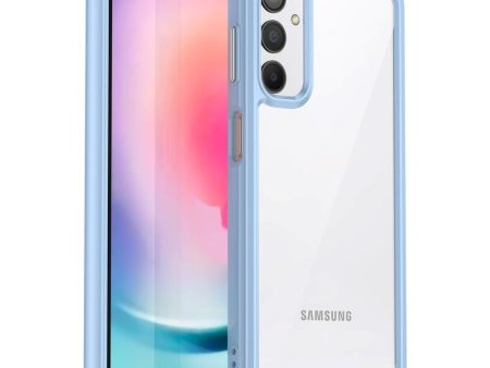 Samsung Galaxy A24 Acrylic Combo Cover Gennemsigtig   Blå Hot on Sale