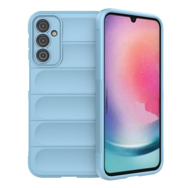 Samsung Galaxy A24 Fleksibelt Plastik Cover - Lyseblå Online now