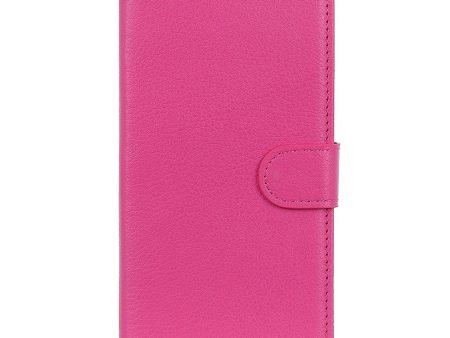 Samsung Galaxy A24 Litchi Læder Cover m. Pung - Lyserød Hot on Sale