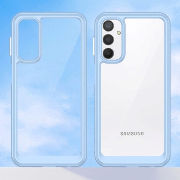 Samsung Galaxy A24 Acrylic Combo Cover Gennemsigtig   Blå Hot on Sale