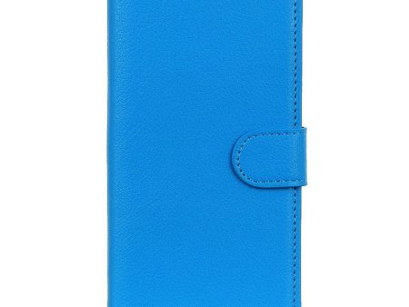 Samsung Galaxy A24 Litchi Læder Cover m. Pung - Blå Online Hot Sale