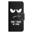 Samsung Galaxy A24 Læder Cover m. Pung & Ståfunktion -  Dont Touch My phone  For Cheap