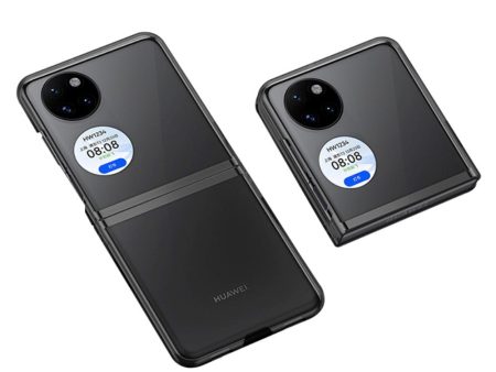 Huawei P50 Pocket Hårdt Plastik Cover - Gennemsigtig Online