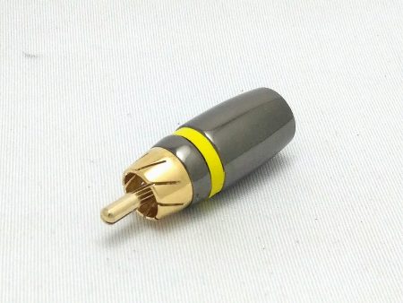 yellow rca 7.0mm inline plug on Sale