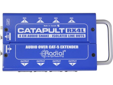 Radial Catapult RX4L 4-Channel Cat-5 Line-Level Audio Snake (Receiver) Supply