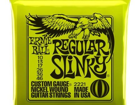 Ernie Ball 2221EB Nickl Reglr Slinky Regular Slinky Nickel Wound Electric Guitar Strings Hot on Sale