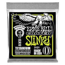 Ernie Ball 3121EB Coated Reglr Slinky Coated Electric Titanium Rps Regular Slinky Set 010 - 046 Online Hot Sale