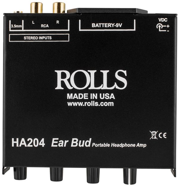 Rolls HA204P 4-Channel Battery Operated Studio Reference Headphone Amplifier Fashion