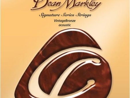 Dean Markley 2004 Medium Light Vintage bronze Acoustic Signature Series Guitar Strings 12-54 Sale