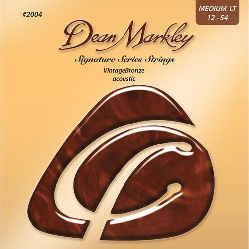 Dean Markley 2004 Medium Light Vintage bronze Acoustic Signature Series Guitar Strings 12-54 Sale