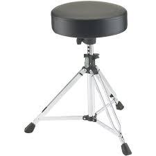 K&M 14010 Chrome Double Braced Drum Throne Push-Button Height Adjustment on Sale