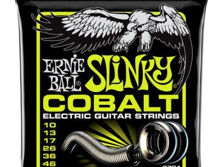 Ernie Ball 2721EB Cobalt Reg Slinky Cobalt Regular Slinky Electric Guitar Strings 6-String Set 010 - 046 Cheap