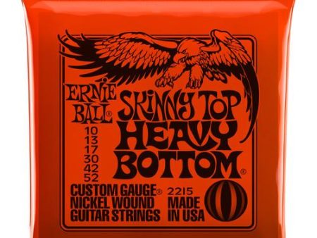 Ernie Ball 2215EB Nickl Skn-T Hvy-B Skinny Top Heavy Bottom Slinky Nickel Wound Electric Guitar Strings Discount