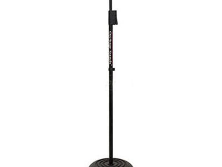 On-Stage MS7201QRB Round Base Mic Stand -Black with Quik Release Base Supply