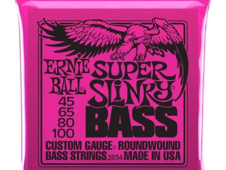 Ernie Ball 2834EB Bass Super Slinky Super Slinky Nickel Wound Electric Bass Strings on Sale