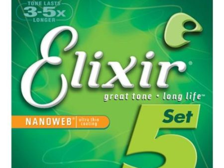 Elixir 14202 Bass Gtr-5 Str-Nw-Lite Scale 045-130 For Sale