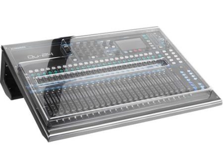 Decksaver DSP-PC-QU24 Cover For Allen And Heath Qu-24 Mixer Smokedclear For Discount