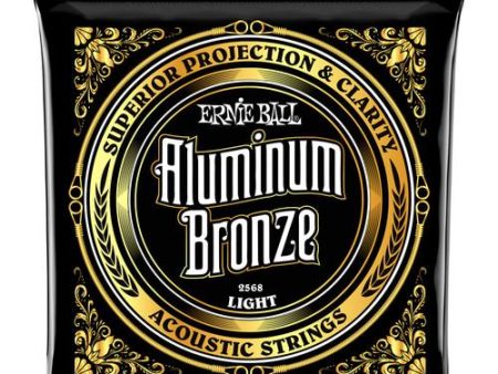 Ernie Ball 2568EB Light Aluminum Bronze Acoustic Guitar Strings 011 - 052 Fashion