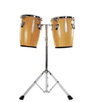 Mano Percussion MP-1690 9” - 10” Mini Conga Set w  Stand - Natural For Cheap