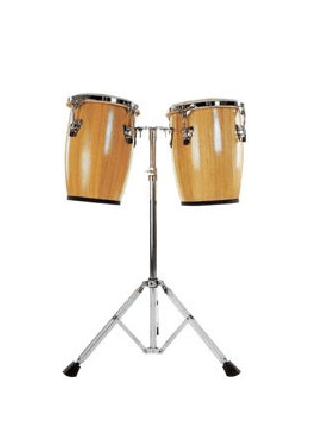 Mano Percussion MP-1690 9” - 10” Mini Conga Set w  Stand - Natural For Cheap