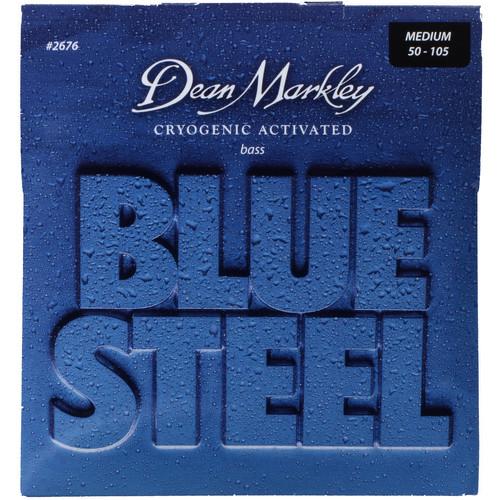 Dean Markley 2676 Blue Steel Bass Guitar Strings 50-105 Gauge 4-String Set Supply