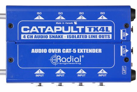 Radial Catapult TX4L 4-Channel Cat-5 Line-Level Audio Snake (Transmitter) Fashion