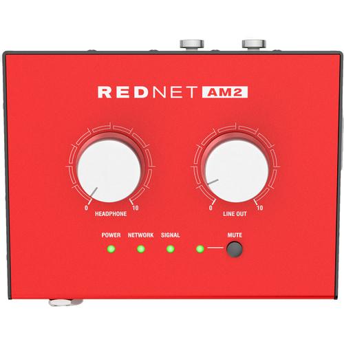 Focusrite Pro REDNET AM2 Stereo Dante Headphone Amplifier And Line-Out Interface Cheap