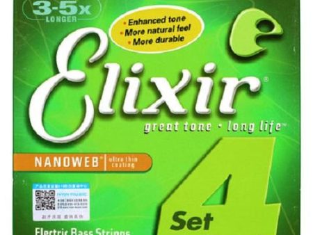 Elixir 14077 Bass Gtr-4 Str-Nw-Lite-Lg Scale 045065085105 For Discount