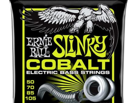 Ernie Ball 2732EB Cobalt Bass Reg Slinky Cobalt Regular Slinky Electric Bass Strings 4-String Set 050 - 105 For Discount