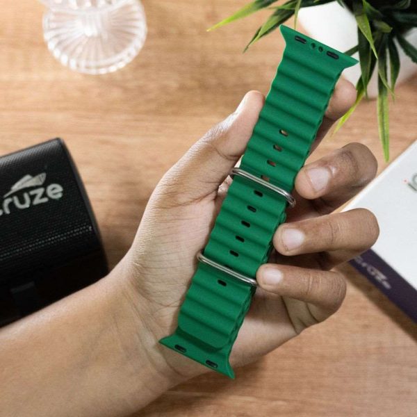 iCruze 42 44 45 49 MM  Silicone Sports Watch Band (Green) Online now