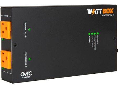 WattBox WB-820-IPVM-2 820 Series 20A IP Power Conditioner, 2-Individually Controlled and Metered Outlets on Sale