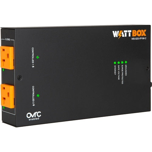 WattBox WB-820-IPVM-2 820 Series 20A IP Power Conditioner, 2-Individually Controlled and Metered Outlets on Sale