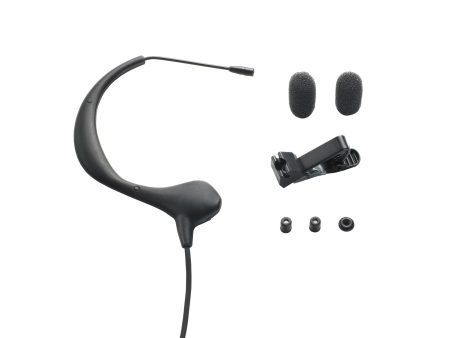 BP893 MicroEarset Omnidirectional Condenser Headworn Microphone - BLACK Online Sale