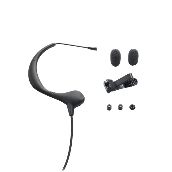 BP893 MicroEarset Omnidirectional Condenser Headworn Microphone - BLACK Online Sale