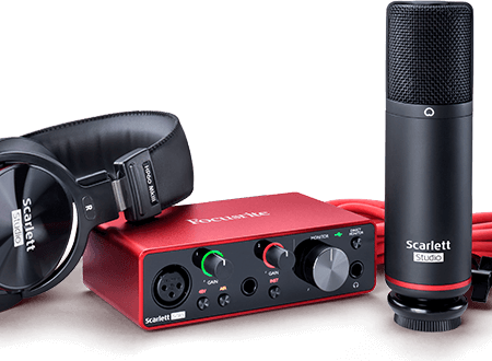 Focusrite Scarlett Solo Studio 3rd Gen Recording Package Online now