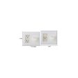 WattBox WB-PowerFlex-S-WHT PowerFlex with Duplex Wall Plate and Silicon A V Pass Through Kit, White on Sale