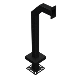 PEDESTAL PRO 33PE1-PPRO-01-CRS 42  Heavy Duty Gooseneck Pedestal - Surface Mount Single Gang Cutout For Cheap