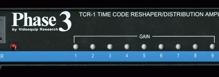 Phase 3 TCM-1 SMPTE Time Code Reshaper Distribution Amplifier Fashion