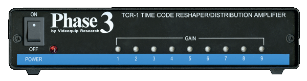 Phase 3 TCM-1 SMPTE Time Code Reshaper Distribution Amplifier Fashion