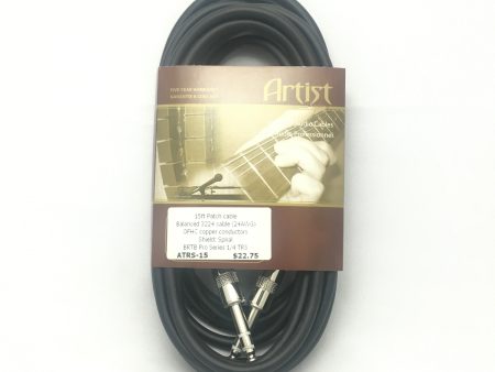 BRTB 15ft Patch cable 1 4 TRS ATRS-15 Supply