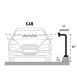 PEDESTAL PRO 36-APD-WHI 36  Sky White II Gooseneck with 6x6 Face Plate Supply