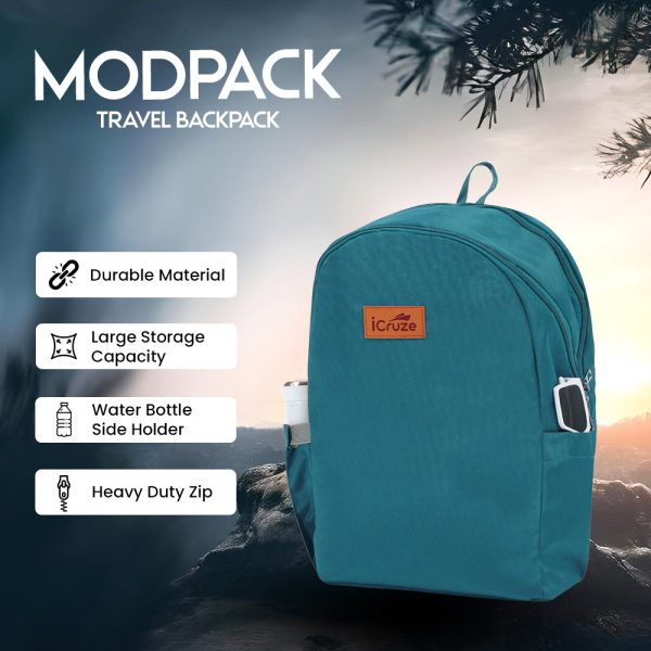 iCruze Modpack Travel Backpack (Sea Green) For Discount