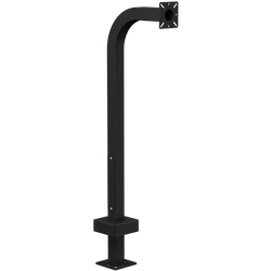 PEDESTAL PRO 22PE1-EBMU-01-CRS 42  Black Wrinkle Gooseneck Pedestal For Sale