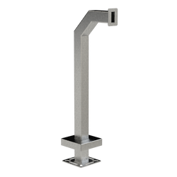 PEDESTAL PRO 33PE1-PPRO-02-304 42  Stainless Gooseneck Pedestal - Single Gang Mullion (Narrow) Cutout Online Sale