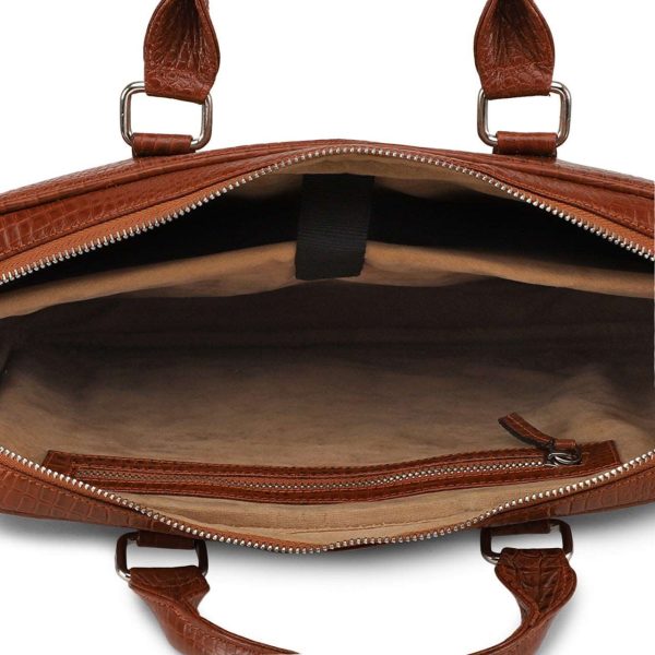 iCruze Delite Leather Bag Tan on Sale