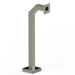 PEDESTAL PRO 42-3-12-N 42  Heavy Duty Nickel Finish Gooseneck Pedestal Hot on Sale