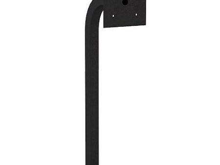 Pedestal Pro 22PE1-DOOR-03-CRS 36  Ped, Gooseneck, Steel, Power Coated Black, DoorBird DKH Hole Pattern For Discount