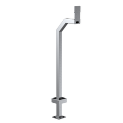 PEDESTAL 22PE1-2NIP-01-304 48  Stainless Gooseneck Pedestal - 2NIP Force and Safety For Cheap