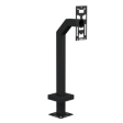 PEDESTAL PRO 33PE1-2NIP-01-CRS 42  Heavy Duty Gooseneck Pedestal - 2NIP Style on Sale